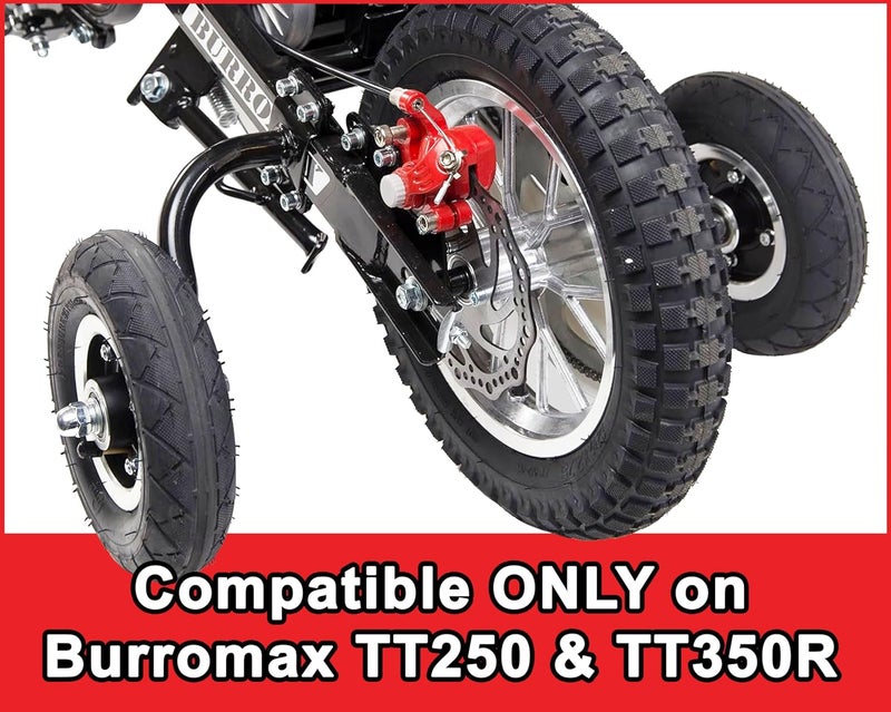 Burromax Kids Training Wheels Kit, Safe Heavy Duty Real Air Filled Tires, Compatible with TT250 TT350R Electric Mini Bikes - Image 2